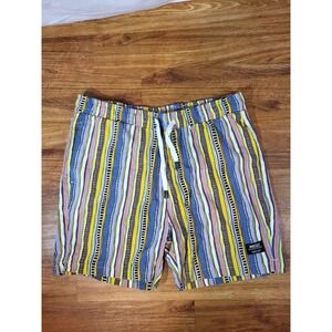 Wesc Mens Colorful Stripe Shorts Size XL